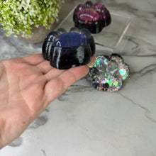 Load image into Gallery viewer, Squishy Toy - Paw Print, Galaxy Glitter

