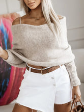 Load image into Gallery viewer, Long Sleeve Cropped Knit Top
