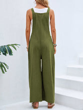 Load image into Gallery viewer, Full Size Square Neck Wide Strap Overalls
