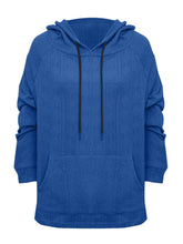 Load image into Gallery viewer, Full Size Drawstring Long Sleeve Hoodie
