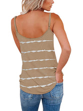 Load image into Gallery viewer, Full Size Striped V-Neck Cami
