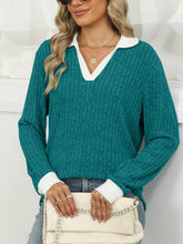 Load image into Gallery viewer, Johnny Collar Long Sleeve T-Shirt

