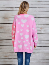 Load image into Gallery viewer, Angel Wings Heart Open Front Long Sleeve Cardigan
