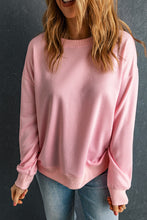 Load image into Gallery viewer, Round Neck Dropped Shoulder Sweatshirt
