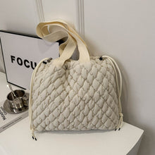 Load image into Gallery viewer, Drawstring Bubble Texture Tote Bag
