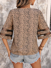 Load image into Gallery viewer, Printed V-Neck Half Sleeve Blouse
