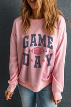 Load image into Gallery viewer, GAME DAY Round Neck Long Sleeve Sweatshirt
