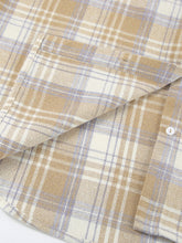 Load image into Gallery viewer, Plaid Collared Neck Dropped Shoulder Shirt
