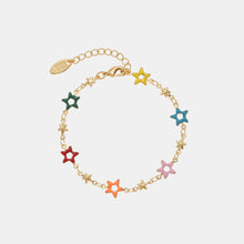 Load image into Gallery viewer, Copper Drip Oil Star Bracelet
