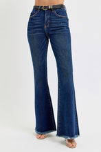 Load image into Gallery viewer, RISEN Tummy Control Frayed Hem Flare Jeans
