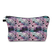 Load image into Gallery viewer, Pouch - Spider Web Purple Pink Teal
