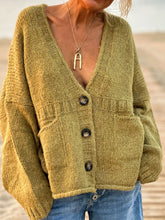 Load image into Gallery viewer, Pocketed V-Neck Button Up Cardigan
