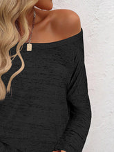 Load image into Gallery viewer, Full Size Heathered Long Sleeve Top
