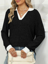 Load image into Gallery viewer, Johnny Collar Long Sleeve T-Shirt
