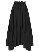 Load image into Gallery viewer, Smocked Waist Band Ruched Layered Skirt
