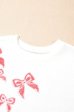 Load image into Gallery viewer, Bow Round Neck Long Sleeve Sweatshirt
