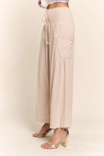 Load image into Gallery viewer, J.NNA Smocked Waist Boho Wide Leg Pants with Pockets
