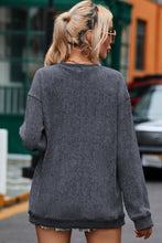 Load image into Gallery viewer, Valentine’s Day LOVE Round Neck Long Sleeve Sweatshirt
