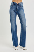 Load image into Gallery viewer, RISEN Tummy Control High Rise Raw Cut Jeans
