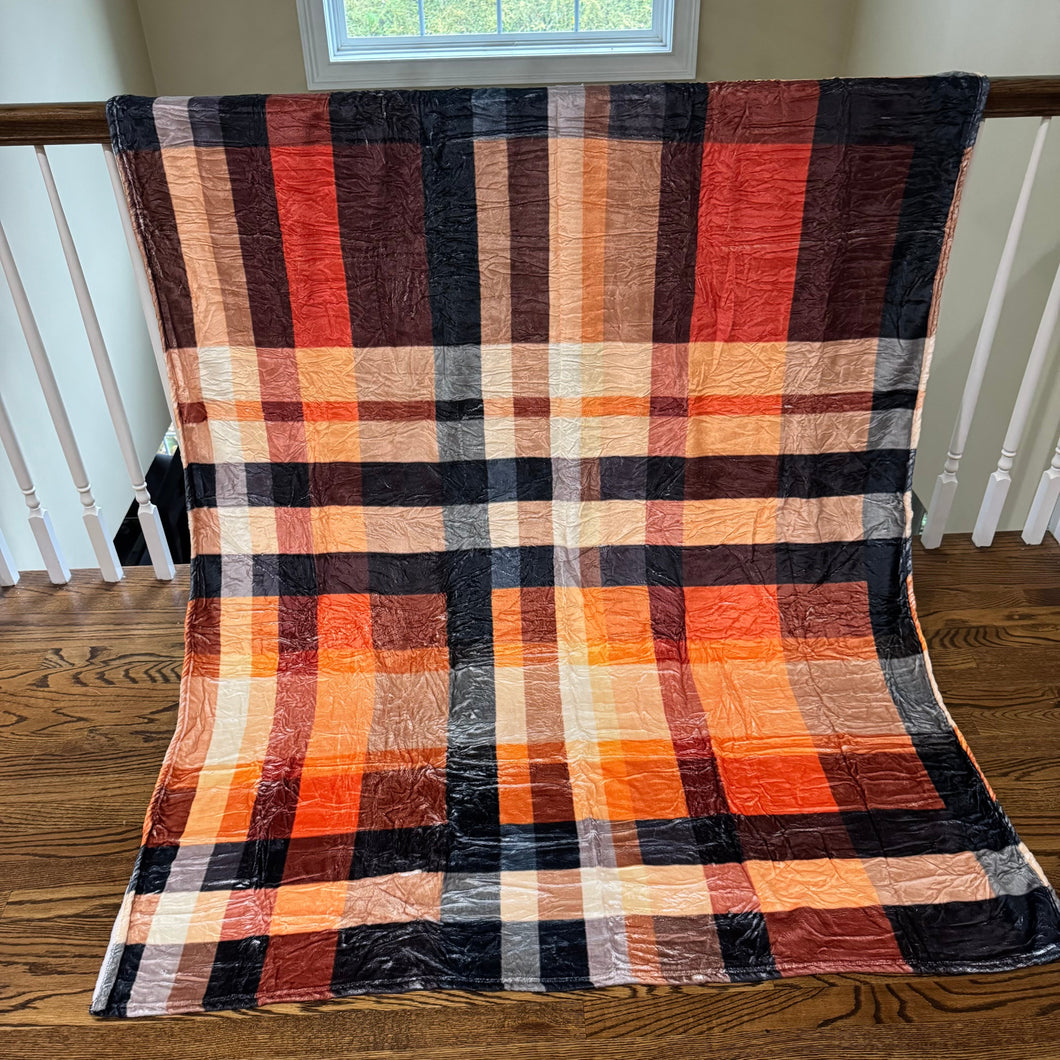 Blanket - Halloween - Plaid #3 - PREORDER 7/29-8/1