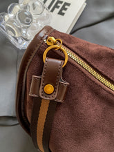 Load image into Gallery viewer, Suede Adjustable Strap Shoulder Bag
