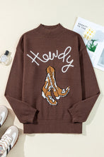 Load image into Gallery viewer, Boot Mock Neck Long Sleeve Sweater
