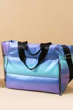 Load image into Gallery viewer, Gradient Quilted Travel Bag with Side Zippers
