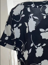 Load image into Gallery viewer, Full Size Printed Notched Short Sleeve Blouse
