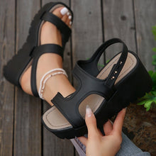 Load image into Gallery viewer, Open Toe Wedge Sandals
