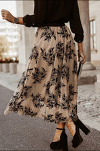 Load image into Gallery viewer, Leaf Elastic Waist Midi Skirt
