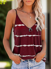 Load image into Gallery viewer, Full Size Striped V-Neck Cami
