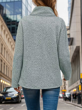 Load image into Gallery viewer, Pocketed Turtleneck Long Sleeve Sweatshirt
