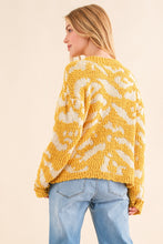 Load image into Gallery viewer, And The Why Full Size Textured Pattern Contrast Sweater
