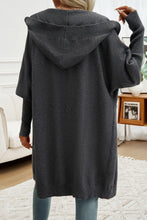 Load image into Gallery viewer, Button Up Long Sleeve Hooded Cardigan
