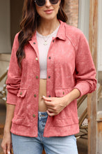 Load image into Gallery viewer, Snap Down Flap Pocket Long Sleeve Shacket

