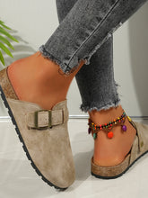 Load image into Gallery viewer, Round Toe Buckle Slip-Ons
