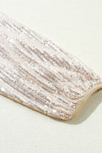 Load image into Gallery viewer, Sequin Zip Up Long Sleeve Jacket
