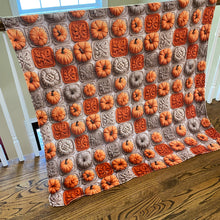 Load image into Gallery viewer, Blanket - Halloween - Knit Pumpkins
