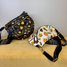 Load image into Gallery viewer, The Roni Nylon Crossbody - Softball on White
