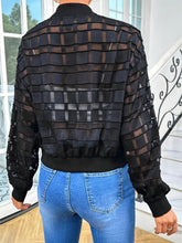 Load image into Gallery viewer, Zip Up Baseball Collar Outerwear
