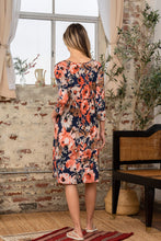 Load image into Gallery viewer, Sew In Love Full Size Printed Surplice Three-Quarter Sleeve Dress
