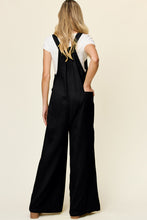 Load image into Gallery viewer, Double Take Full Size Texture Wide Strap Wide Leg Overall
