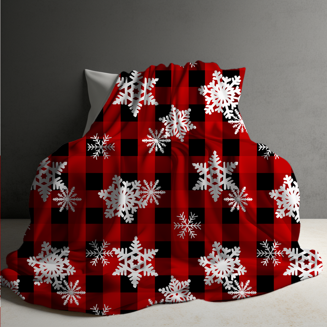 Blanket - Christmas - Snowflake Plaid - PREORDER ENDS 10/10