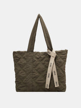 Load image into Gallery viewer, Quilted Nylon Large Tote Bag
