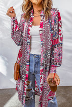 Load image into Gallery viewer, Printed Button Up Long Sleeve Cardigan
