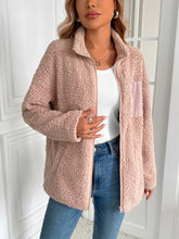 Load image into Gallery viewer, Ivy Lane Zip Up Long Sleeve Fuzzy Jacket
