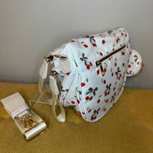 Load image into Gallery viewer, The Roni Nylon Crossbody - Cherry on White
