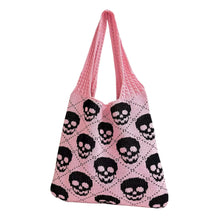 Load image into Gallery viewer, Tote Bag - Knit Sweater - Halloween Skull - PREORDER 8/18-8/21
