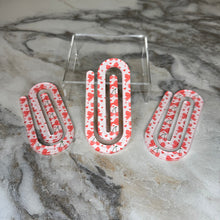 Load image into Gallery viewer, Jumbo Paperclip - Bow, Cherry, Hearts
