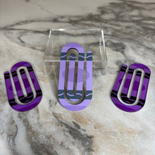Load image into Gallery viewer, Jumbo Paperclip - Purple Crayon
